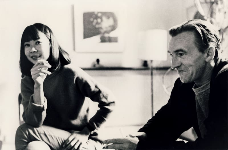 Kim Lim and William Turnbull at home in the 1960s. Image copyright Turnbull Estate, photographer unknown