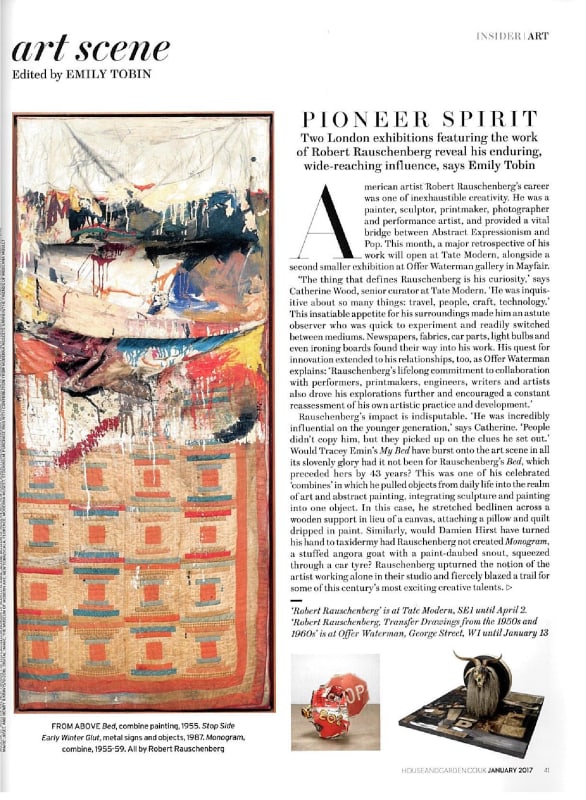 Robert Rauschenberg - House and Garden Review