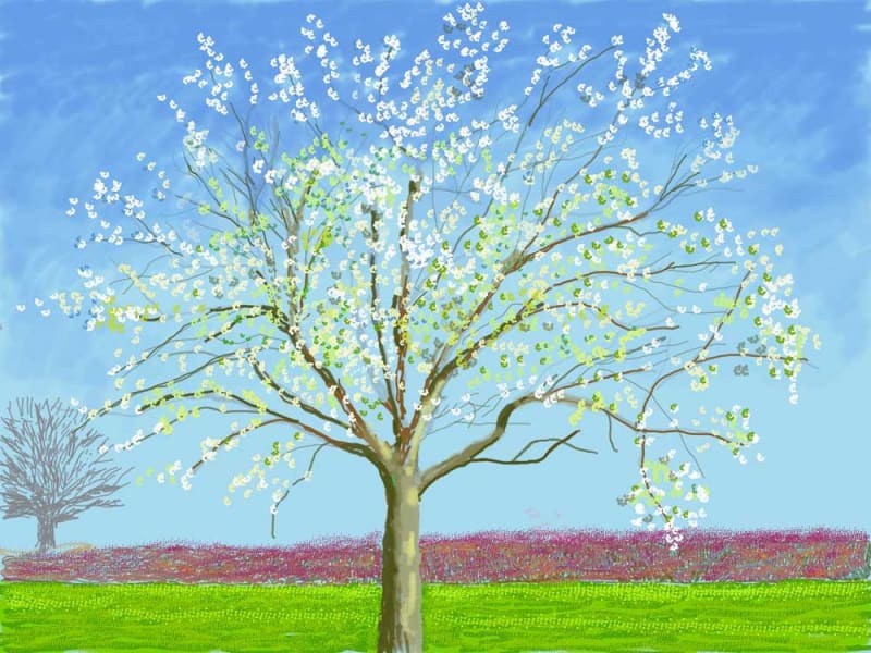 David Hockney b.1937, 'No. 133', 23rd March 2020, iPad painting © David Hockney