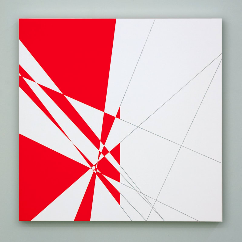 F. Morellet, 10 lignes au hasard hybrides n°3, 2007