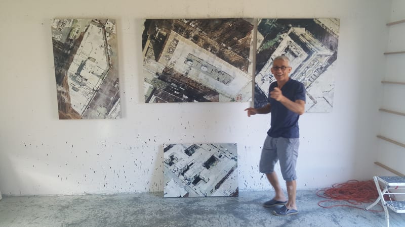 Philippe Cognée - Crédit Photo Galerie Oniris - Rennes