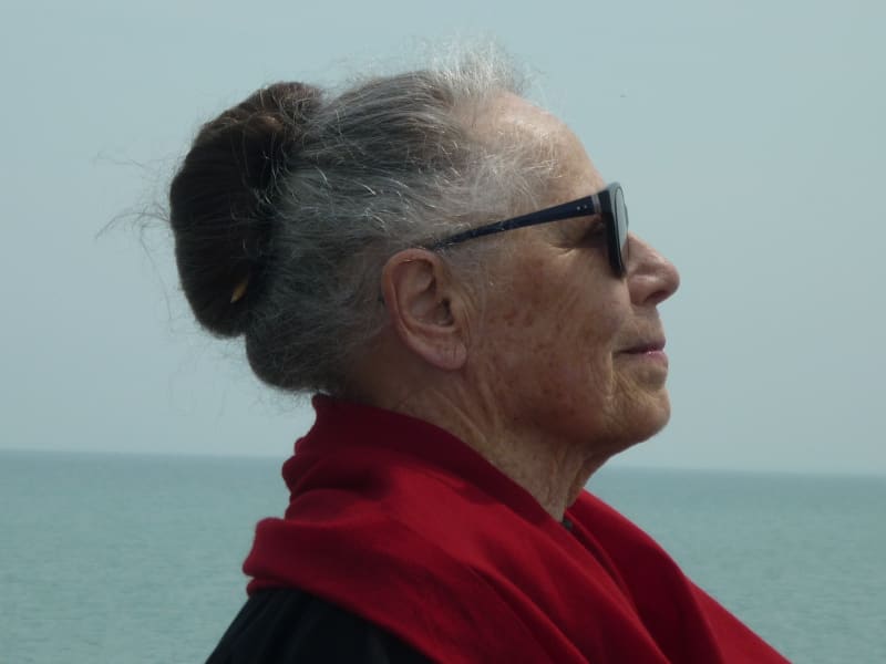 Vera Molnar, Cancale 2010 - Crédit photo Oniris.art