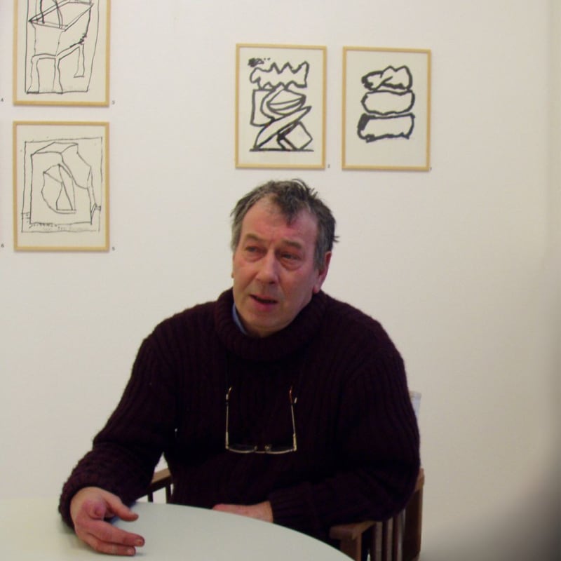 Jean-Pierre Pincemin à la galerie Oniris en mars 2003