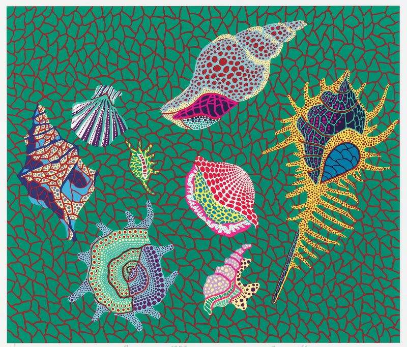 Yayoi Kusama Shellfish 1989 screenprint, ed. 100, 53.5 x 46 cm