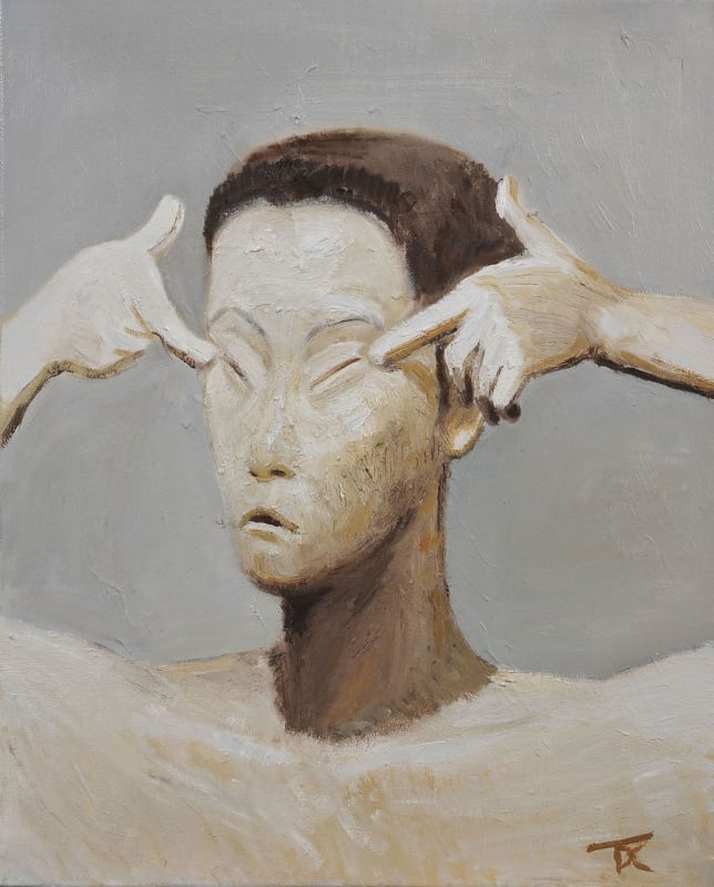 Tang Dixin Yellow Peril 2013, oil on canvas, 50 x 40cm