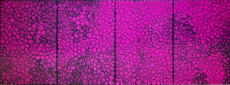 Yayoi Kusama Stars Infinity(ABC) 2003 4panel 194x520cm