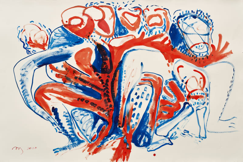 Tang Dixin, Flow, 2020, Ink on paper, 92.5 x 140 cm