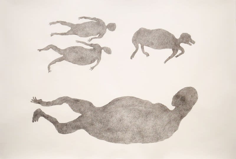 Zai Kuning, Autopsy 5, 2017, Pencil on paper, 101.5 x 150.5 cm