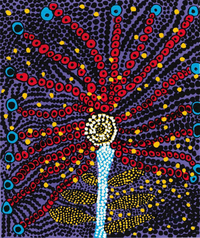 Yayoi Kusama, Flower Bloomed in my Heart, 2011, Silkscreen [7 colors] + etching embossing, 45.5 x 38 cm, Edition of 30