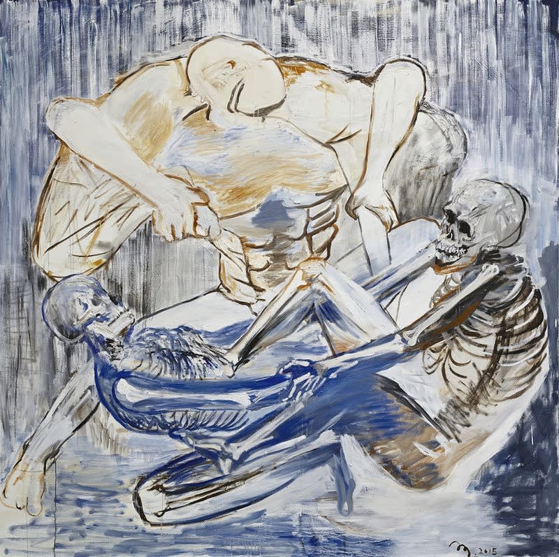 Tang Dixin, Violent Torso, 2015, Oil on canvas, 200 x 200 cm