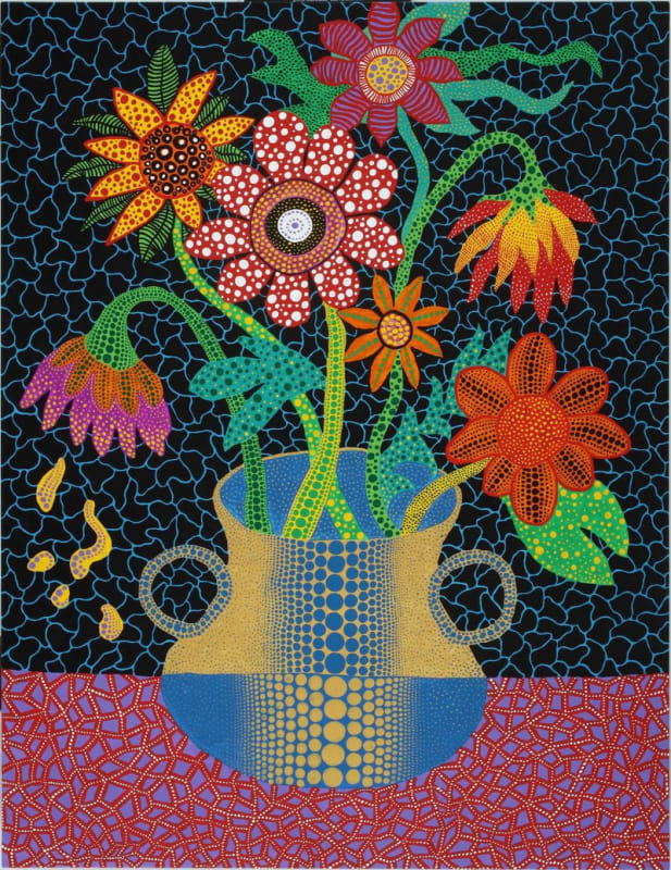 Yayoi Kusama FLOWERS 2016 Acrylic on canvas 145.5 x 112 cm