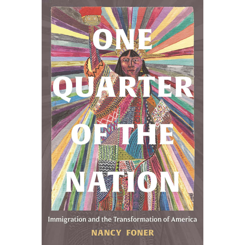'L.A. Liberty' on the cover of sociology book 'One Quarter of the Nation: Immigration and the Transformation of America', by...