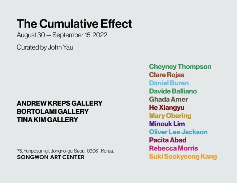 The Cumulative Effect, Curated by John Yau