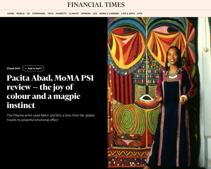 Pacita Abad, MoMA PS1 review — the joy of colour and a magpie instinct