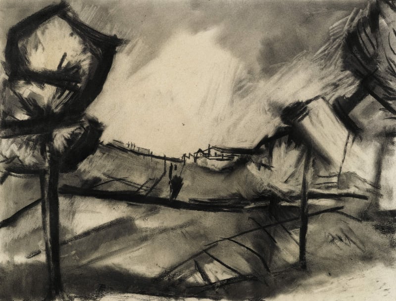 David Bomberg, Sunlight in the valley, Ronda, 1956