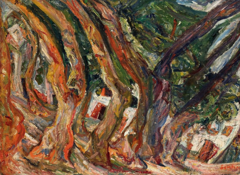 Chaim Soutine, Les Platanes a Ceret, c.1920. Collection Diethard Leopold. Image courtesy of Sotheby's.