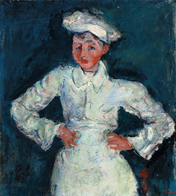 The Little Pastry Cook; Le petit patissier, c.1927 (oil on canvas), Soutine, Chaim (1894-1943) Private Collection Photo © Christie's Images...