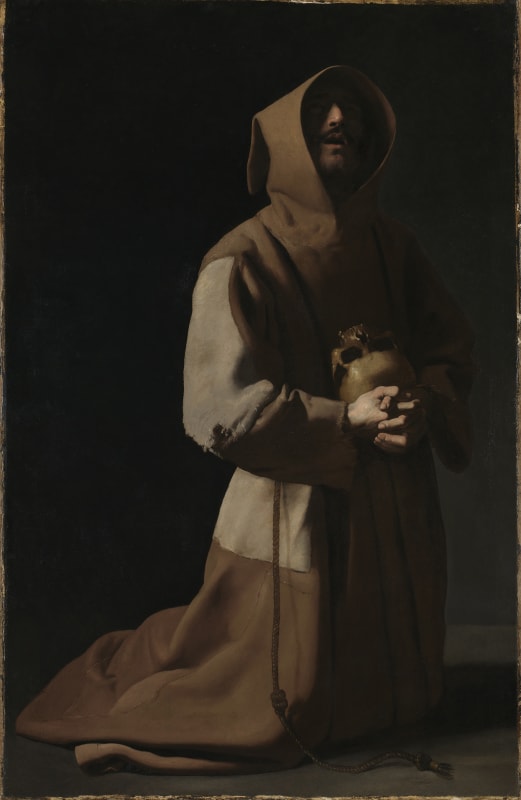 Francisco de Zurbarán Saint Francis in Meditation 1635-9 Oil on canvas 152 x 99 cm © The National Gallery, London
