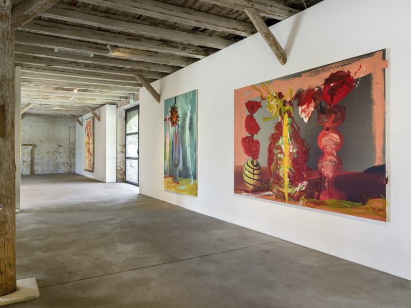 Installation View Jorge Galindo: Flower Paintings and works made in collaboration with Pedro Almodóvar Hall Art Foundation | Schloss Derneburg Museum Courtesy Hall Art Foundation Photo: Roman März