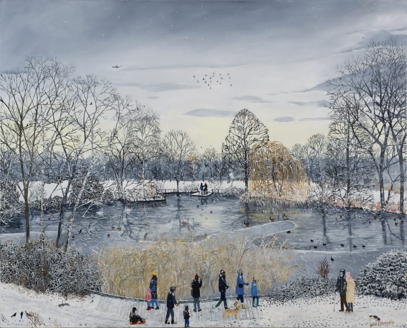 Emma Haworth, Winter Kept Us Warm, 2021, oil on canvas, 120 x 150 cm