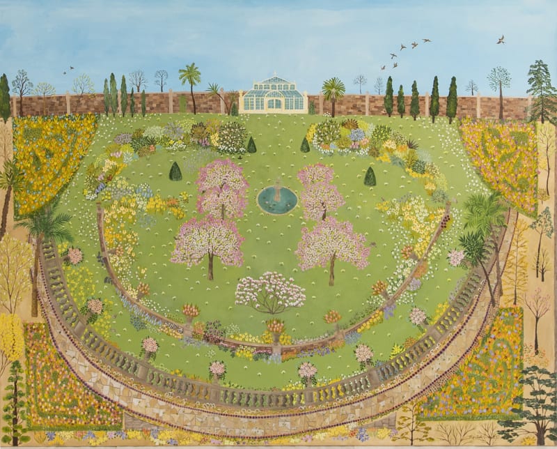 Hepzibah Swinford, 'Spring Garden', 2022, oil on canvas, 122 x 152.4 cm (48 x 60 in)