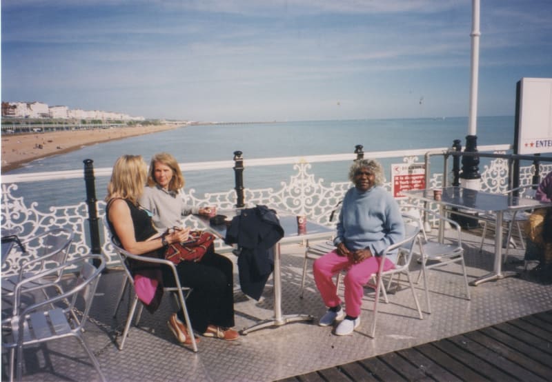 Rebecca Hossack, Pat Lowe and Mona Chuguna in Brighton