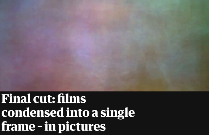 Final cut: films condensed into a single frame – in pictures