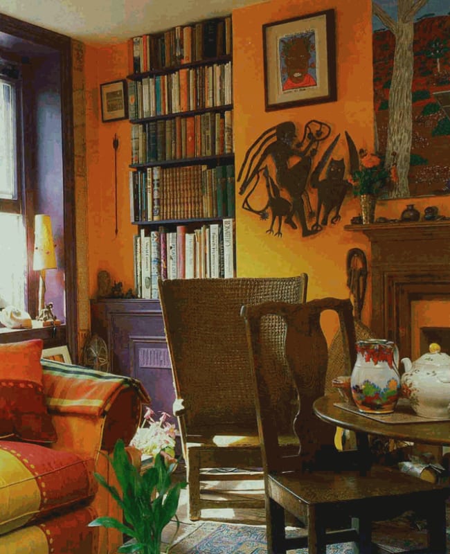Gallery owner Rebecca Hossack's apartment interior as featured in The Times Magazine