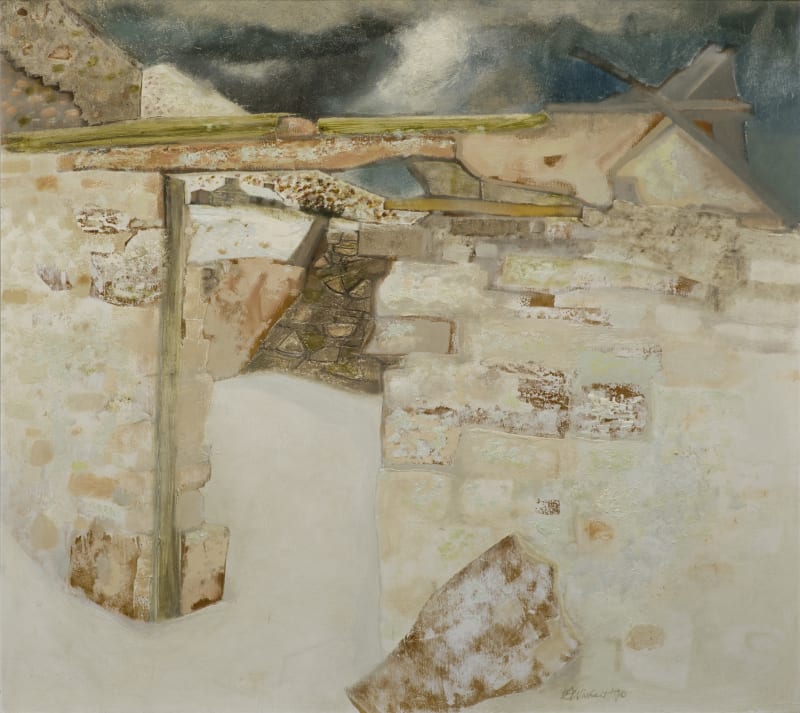 Sylvia Wishart RSA, Broken Croft in Rackwick Winter, 1970