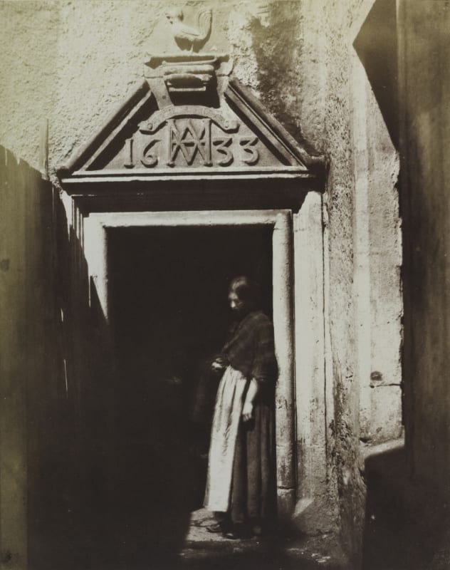 Dr Thomas Keith, Doorway, Acheson House Edinburgh, salted paper print from negative. Courtesy of The Metropolitan Museum of Art