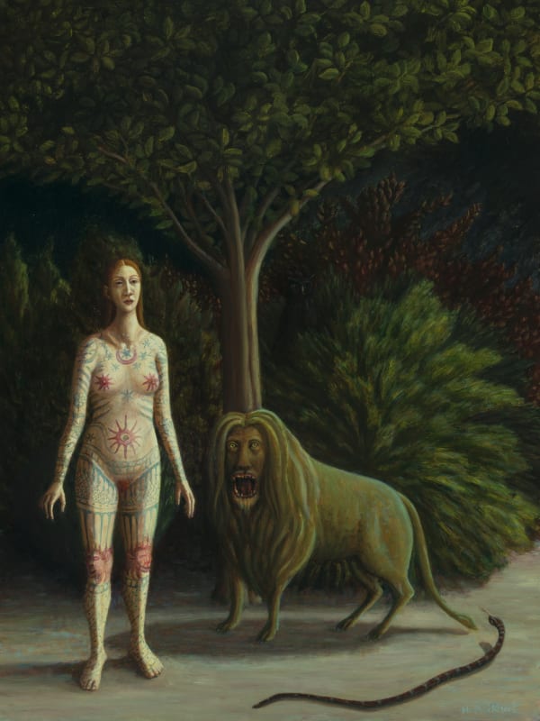 Beast, 2019, oil on panel, 30.5 x 23 cm