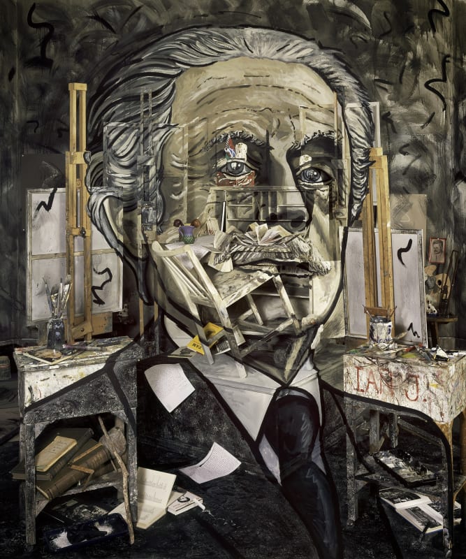 Portrait of Hugh MacDiarmid, 2018, archival digital print on stretched canvas