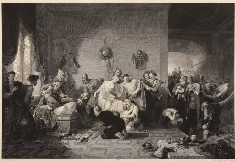 Circassian Captives after William Allan. RSA collections