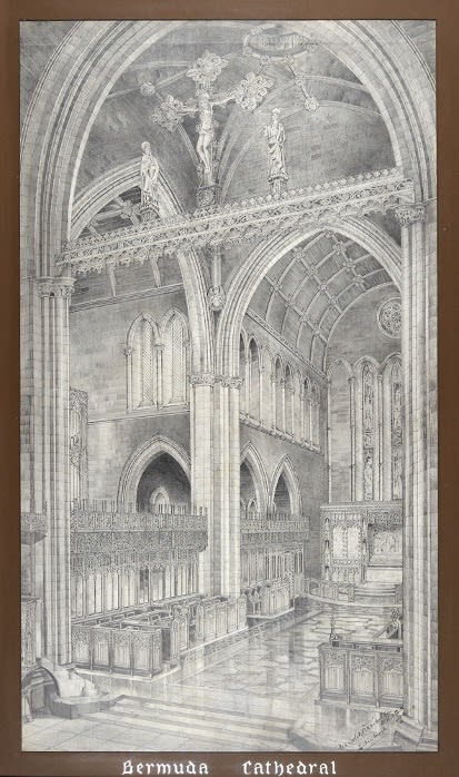 Bermuda Cathedral . RSA Diploma Collection