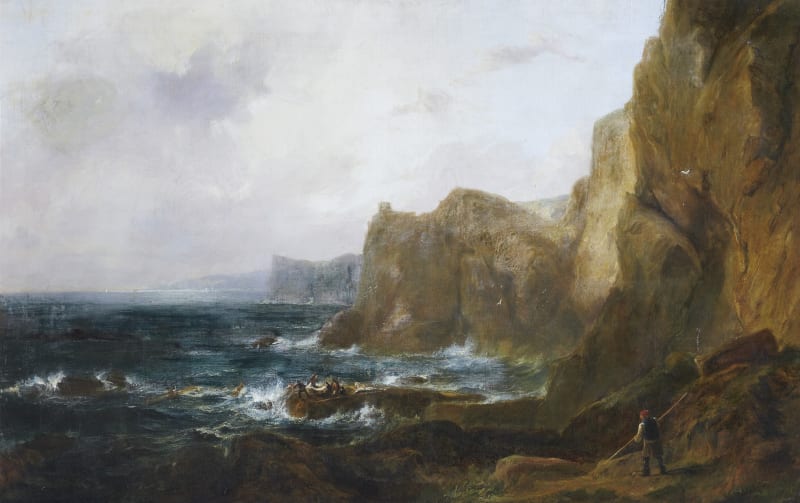 Coast Scene, a Storm . RSA collections