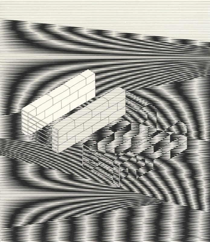 At Grenitote i, 2022, pen and ink on paper