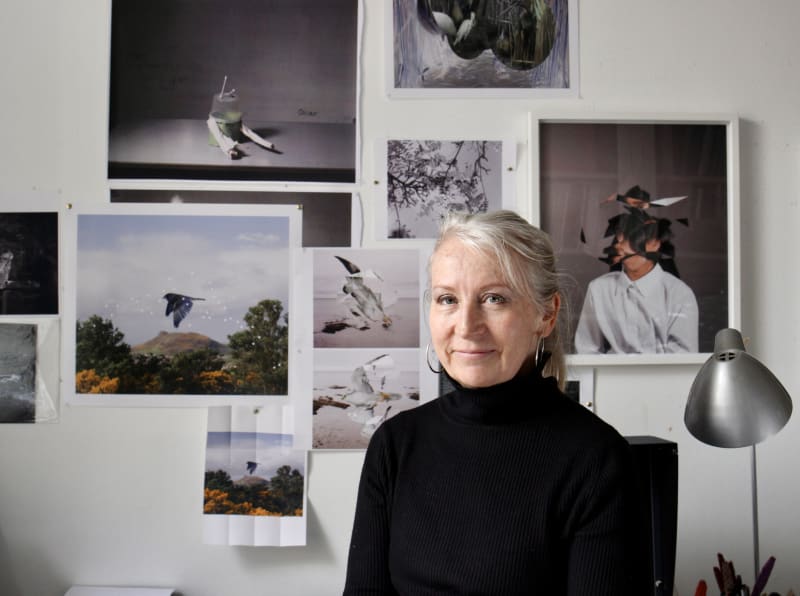 Wendy McMurdo RSA, Studio Portrait. Photo Kitty McMurdo-Schad.