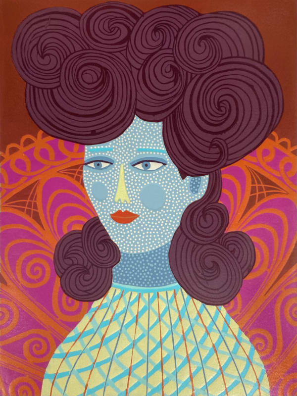 Claire Roberts, Curlicue, 2022, woodcut