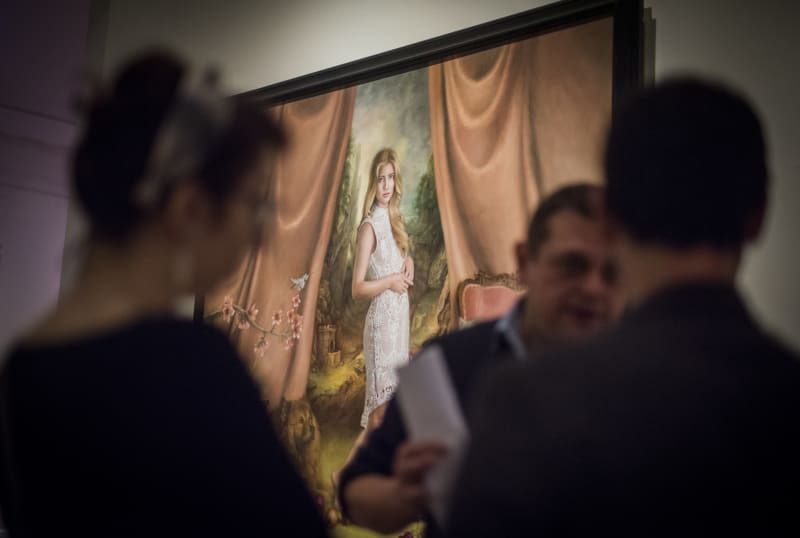 RSA Art Late 2019, with painting by Michael Doherty