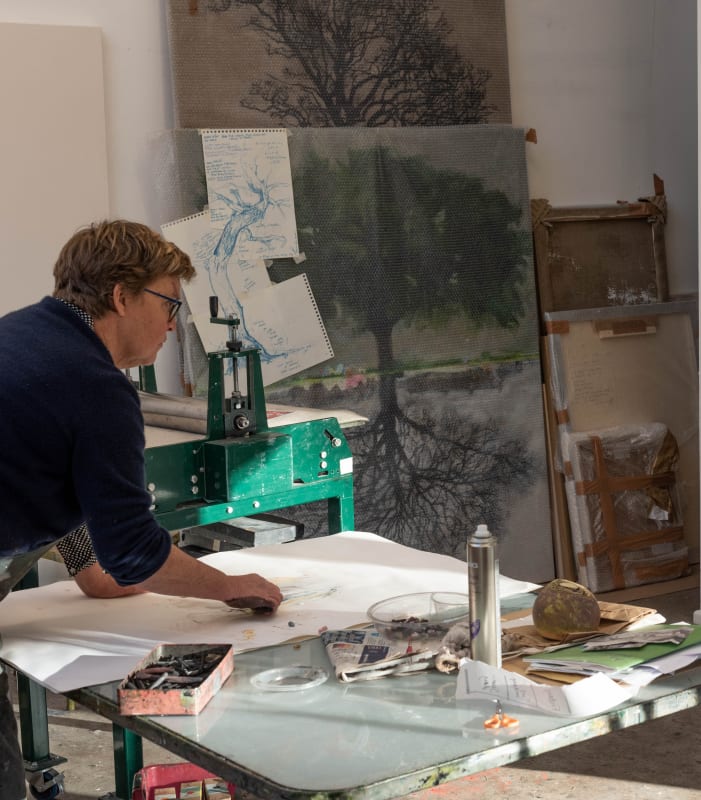 Kate Downie's studio. Image credit Alicia Bruce