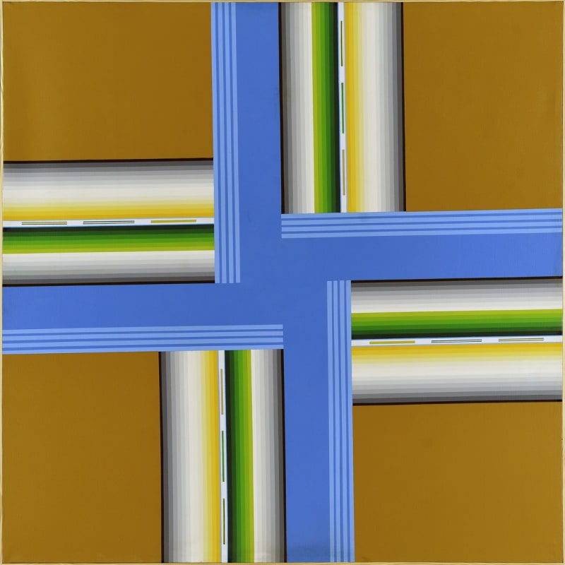 César A. Martínez, Simon Novoa, 2024, Signed top left, stamped on the reverse, Acrylic on canvas, 64 x 54 in, 162.6 x 137.2 cm