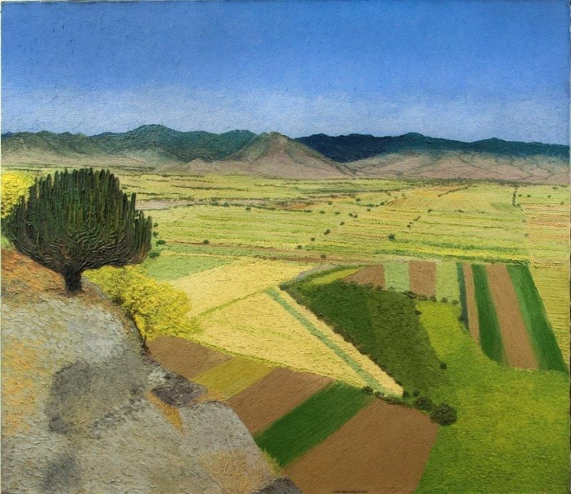 Abelardo Lopez, Untitled (Valley View), 2003 Oil on canvas, 38 x 48", 96.5 x 121.9 cm
