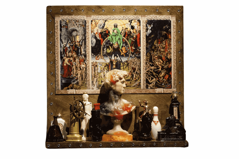 Einar and Jamex de la Torre, Eau de David, 2014, Silver print and mixed media, 27.5 x 26.75 x 6.25 cm