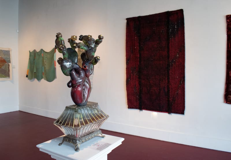 Installation view of “Threading Glass.” Photo: Yadira Silva