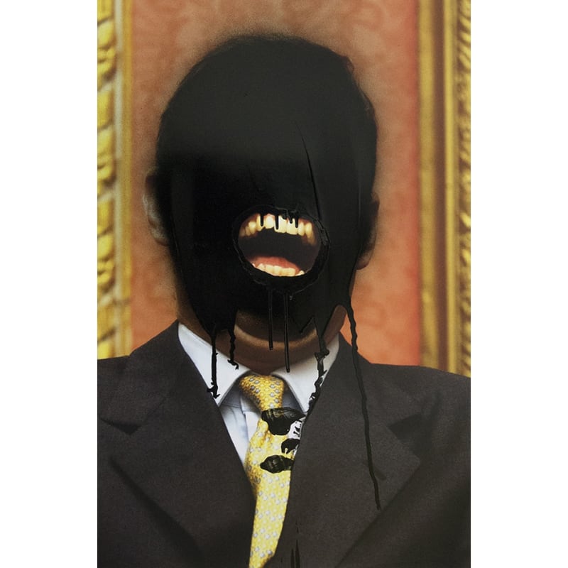 Tony Garifalakis, Untitled #15 from the series Mob Rule (Family), 2014, enamel on C type print, framed