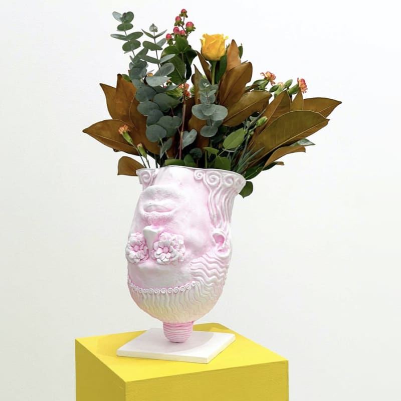 Jake Preval, Piss Up (History Inverts Vase), 2022, Cast resin, fibreglass, plywood, 33 x 20 x 20 cm