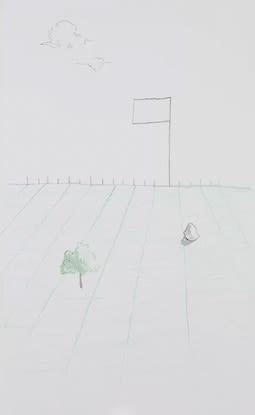 Massinissa Selmani A flag, a tree and an empty shadow, 2022 Looped animation, no sound. Edition of 3 plus 1 artist's proof (#3/3) (MS-000279_ED3)