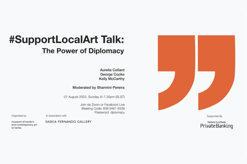 #SupportLocalArt Talk: The Power of Diplomacy, A conversation on the power of diplomacy