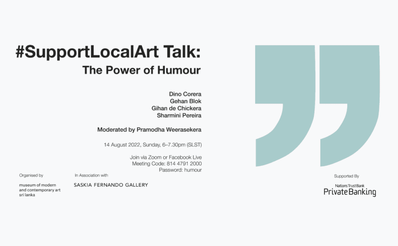 #SupportLocalArt Talk: The Power of Humour, A conversation on the power of humour