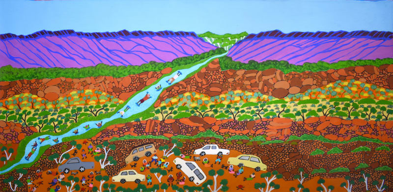 We from the centre, travelling to the ocean, Works from Alice Springs